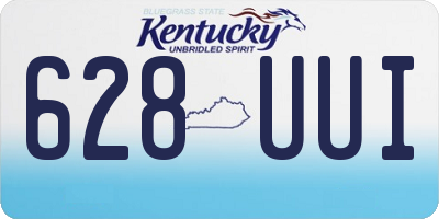 KY license plate 628UUI