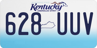 KY license plate 628UUV