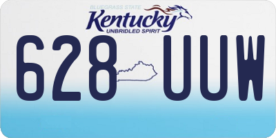KY license plate 628UUW