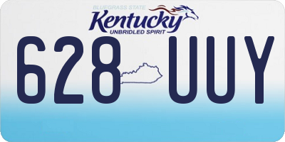 KY license plate 628UUY