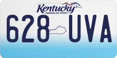 KY license plate 628UVA