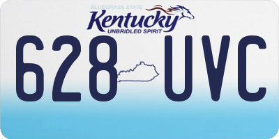 KY license plate 628UVC