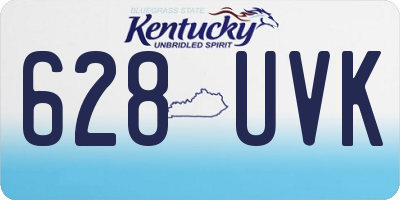KY license plate 628UVK