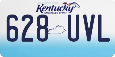 KY license plate 628UVL