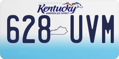 KY license plate 628UVM