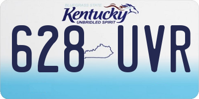 KY license plate 628UVR