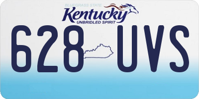 KY license plate 628UVS