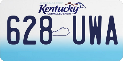 KY license plate 628UWA