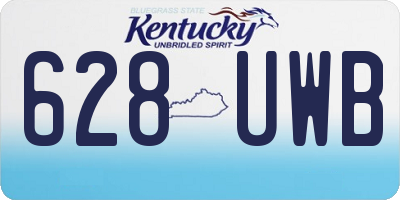 KY license plate 628UWB