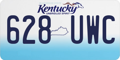 KY license plate 628UWC