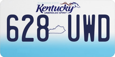 KY license plate 628UWD