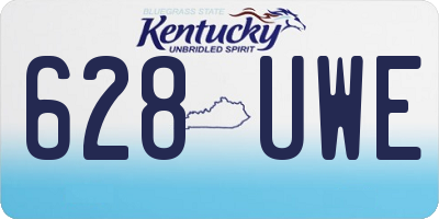 KY license plate 628UWE