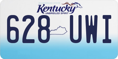 KY license plate 628UWI
