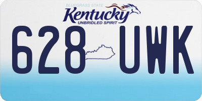 KY license plate 628UWK