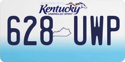 KY license plate 628UWP