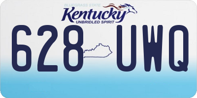 KY license plate 628UWQ