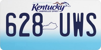 KY license plate 628UWS