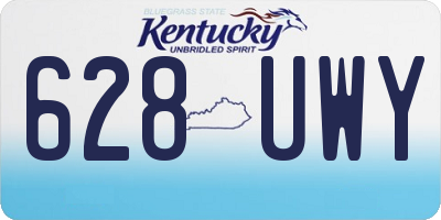KY license plate 628UWY