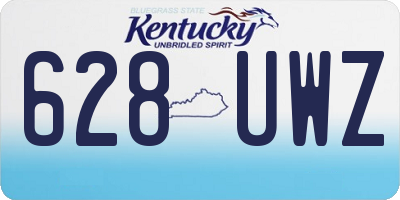 KY license plate 628UWZ