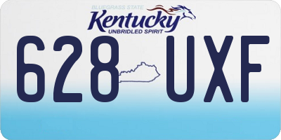KY license plate 628UXF