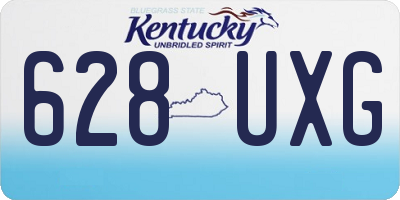 KY license plate 628UXG
