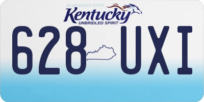 KY license plate 628UXI
