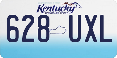 KY license plate 628UXL