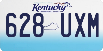 KY license plate 628UXM