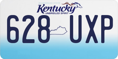 KY license plate 628UXP