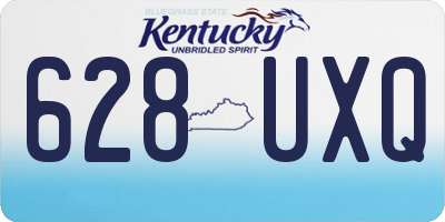 KY license plate 628UXQ