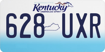 KY license plate 628UXR
