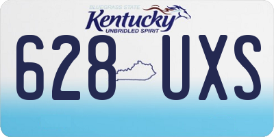 KY license plate 628UXS