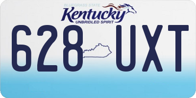 KY license plate 628UXT