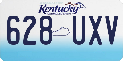 KY license plate 628UXV