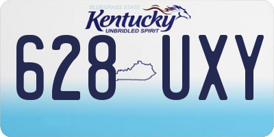 KY license plate 628UXY