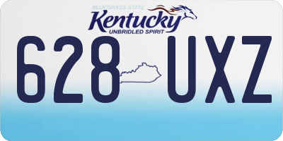 KY license plate 628UXZ