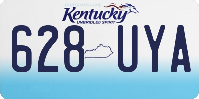 KY license plate 628UYA