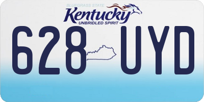 KY license plate 628UYD