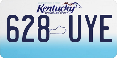 KY license plate 628UYE