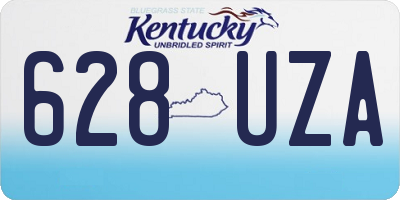 KY license plate 628UZA