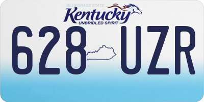 KY license plate 628UZR