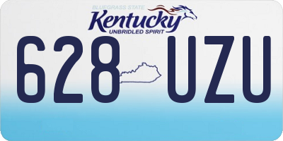 KY license plate 628UZU