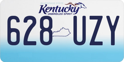 KY license plate 628UZY