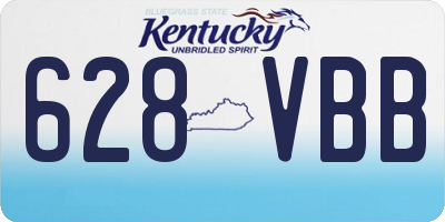 KY license plate 628VBB