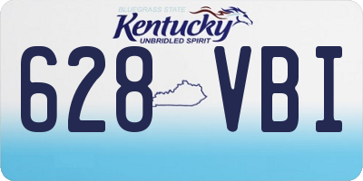 KY license plate 628VBI