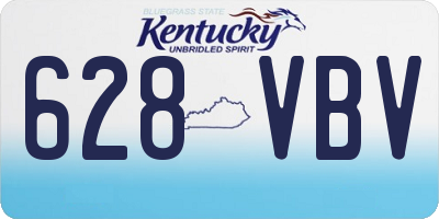 KY license plate 628VBV