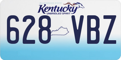 KY license plate 628VBZ