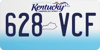 KY license plate 628VCF