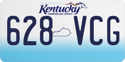 KY license plate 628VCG
