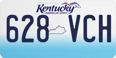 KY license plate 628VCH